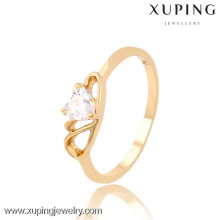 13486 Xuping Modeschmuck China Großhandel 18k Gold Ring Designs Luxus Glas Ringe Charme Schmuck für Frauen